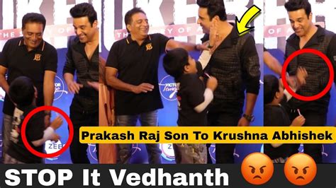 When South Star Prakash Raj Son Vedhanth Misbehaves With Comedian