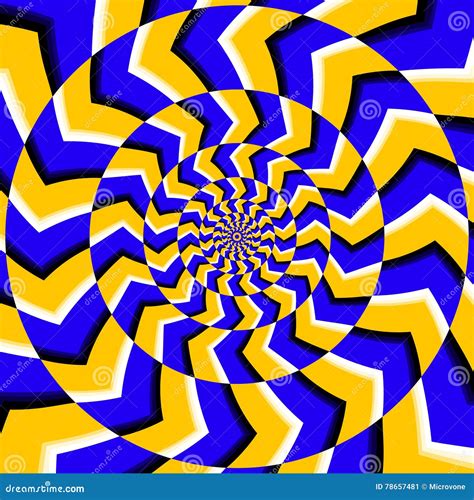 Illusion Vector Optical D Art Rotation Dynamic Optical Effect Swirl