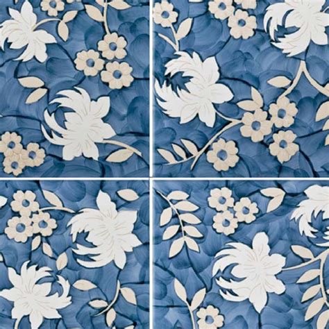 Ceramic Floral Tiles Texture Seamless 19232