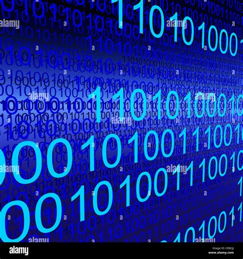 Binary Code Zeros And Ones Creating Background Stock Photo Alamy