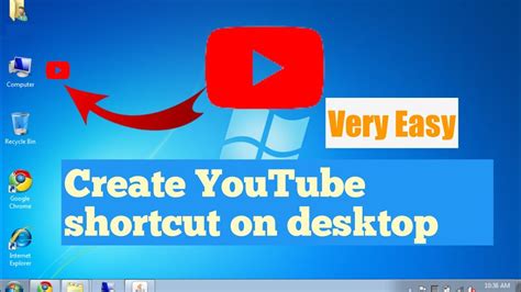 How To Create Youtube Shortcut On Desktop In Computer Computer Ke