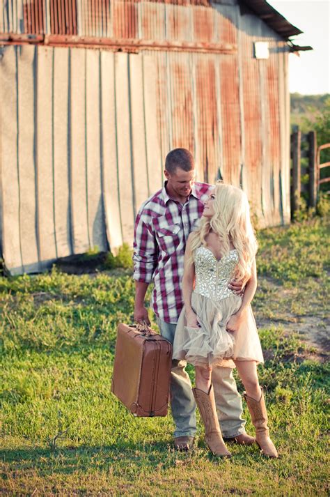 Engagement Country Southern Style Cowboy Boots Wranglers Engagement
