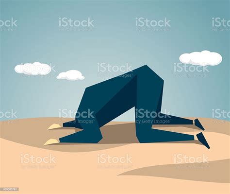 Head In The Sand Stock Illustration Download Image Now Istock