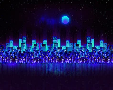 Blue City Night Wallpapers Top Free Blue City Night Backgrounds