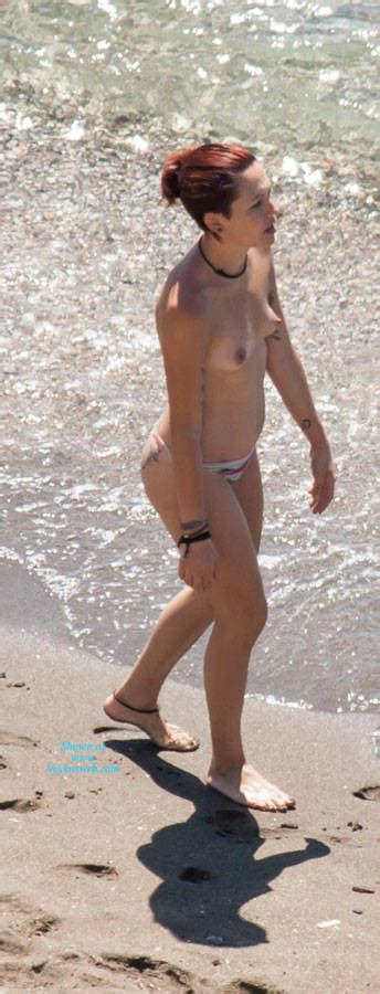 Topless Milf On A Beach Stroll March Voyeur Web Free Nude Porn