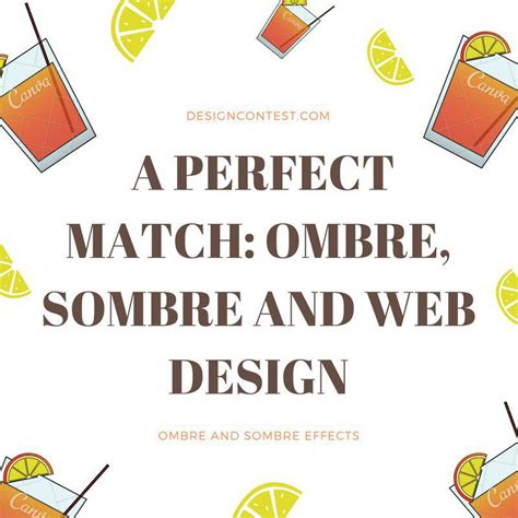 A Perfect Match Ombre Sombre And Web Design Designcontest