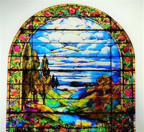 Tiffany Faux Stained Glass River Window Cling Suncatcher Etsy In 2021