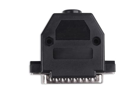 25 Pin Db25 25 Way D Sub Male Connector Plug With Black Hood Shell Ebay