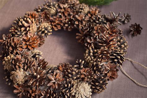 Pine Cone Wreath Diy Wreath Christmas Wreath Christmas Decor