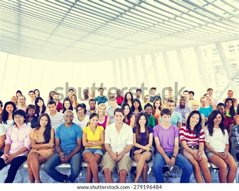 Group People Crowd Audience Casual Multicolored Stock Photo Edit Now