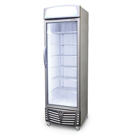 Upright Display Freezer Flat Glass Door