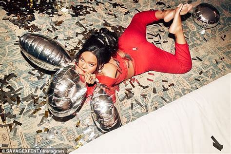 Rihanna Models Sexy Red Separates For Fenty X Savage S Holiday Collection