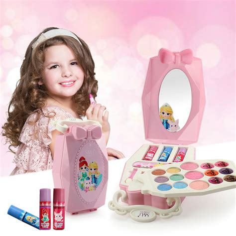 Washable Kids Makeup Kit For Girls Beauty Real Makeup Kit Girls
