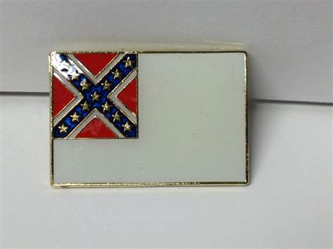 Third Confederate Flag Lapel Hat Pin New Gettysburg Souvenirs And Ts