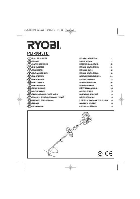 Notice Ryobi Plt 3043ye Trouver Une Solution à Un Problème Ryobi Plt