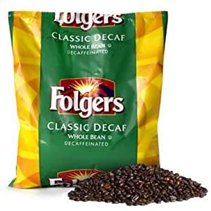 Maybe you would like to learn more about one of these? Amazon.com : FOLGER'S Coffee Decaffeinated Whole Bean Bulk, 44-Ounce Bags (Pack of 6) : Roasted ...