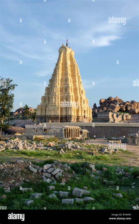 The Kanakagiri Gopura At Virupaksha Temple Hampi Karnataka India