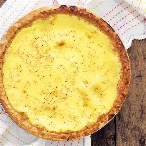 Traditional Southern Egg Custard Pie From Lanas Cooking