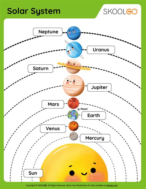 Solar System Free Worksheet Skoolgo