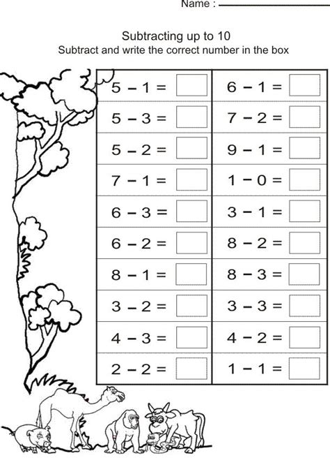 1st Grade Math Worksheet Printable