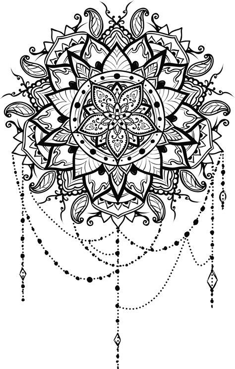 Mandala Drawing Coloring Book Tattoo Design Design Transparent