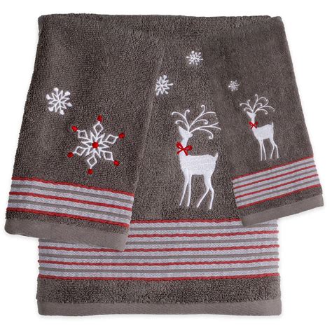 Reindeer Games Bath Collection Christmas Hand Towels Christmas