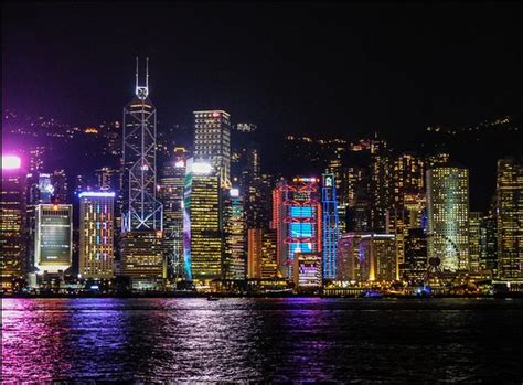 City lights signs with wma. City Lights - Picture of ICC Light and Music Show, Hong ...