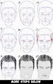 How to Draw a Man's Face from the Front View (Male) Easy Step by Step ...