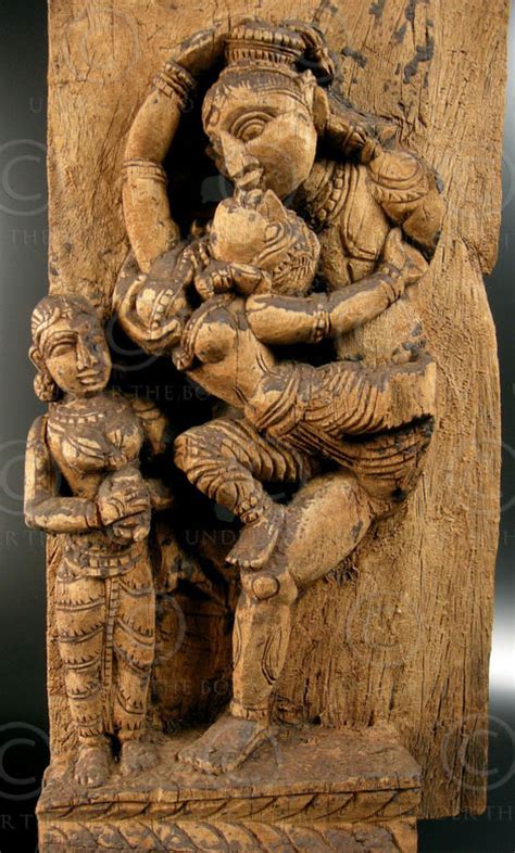 Erotic Sculpture Panel Ln Tamil Nadu Southern India