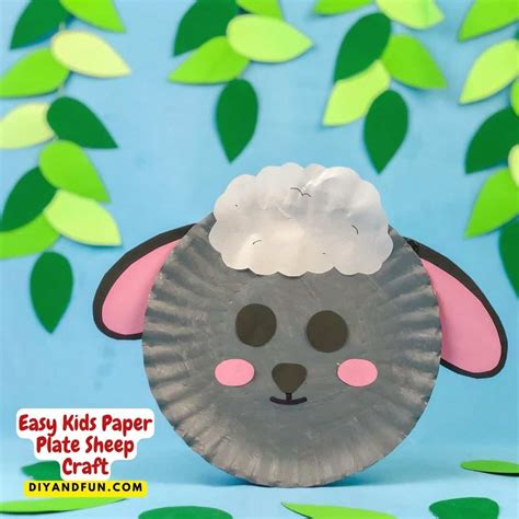 Easy Kids Paper Plate Sheep Craft Diy And Fun