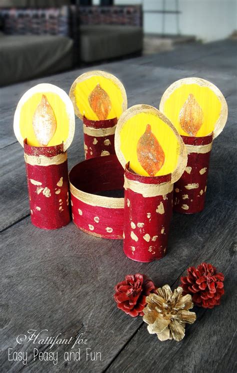 Toilet Paper Roll Advent Wreath Easy Peasy And Fun