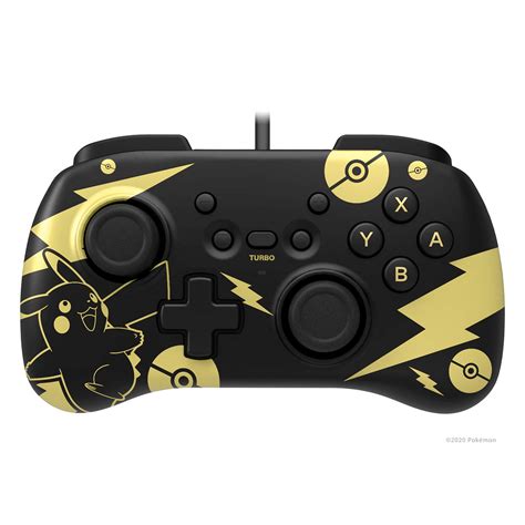 Horipad Mini Wired Controller For Nintendo Switch Pikachu Black And