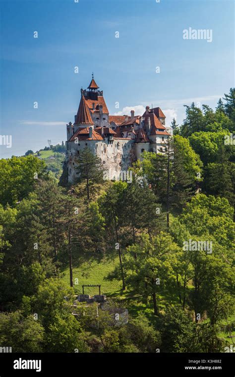 Rumania Transilvania Salvado De La Ciudad El Castillo De Bran