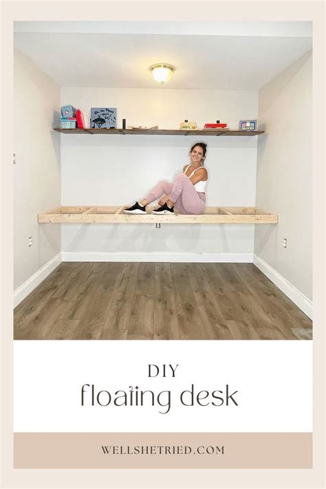 Diy Floating Desk With Hidden Storage Artofit