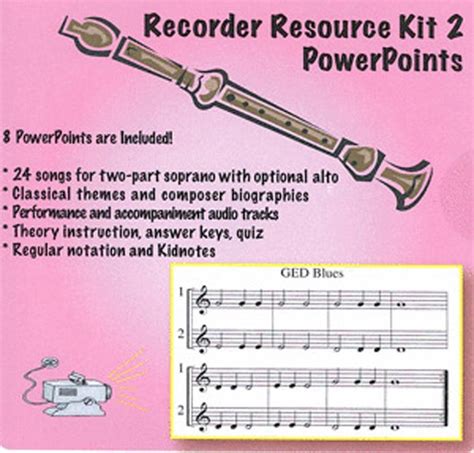 Recorder Resource Kit 2 Powerpoint Edition By Denise Gagne 2 Part