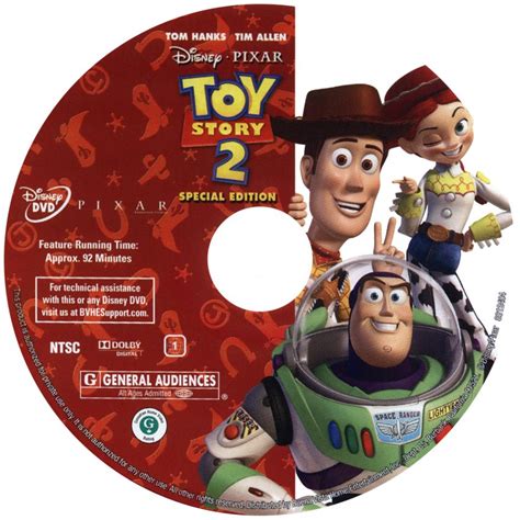 Toy Story 2 Scanned Dvd Labels Toystory2 Dvd Label Dvd Covers