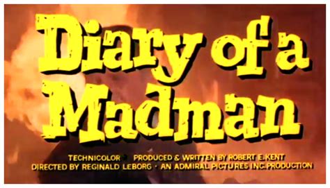 Film Review Diary Of A Madman 1963 Hnn