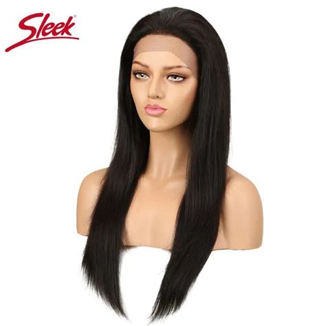 Sleek Brazilian Remy Straight Hair Wig For Black Women 4x4 Lace Front