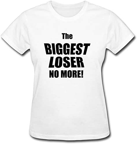 Biggest Loser Cotton Shirt Custom Women T Shirt Xx Large