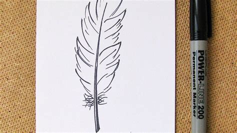 How To Draw An Easy Feather Diy Crafts Tutorial Guidecentral Youtube