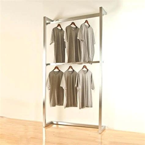 Wall Mounted Clothing Rack For Retail Multiplicites