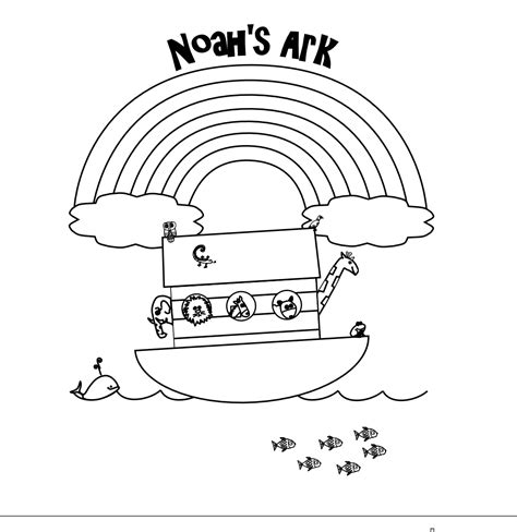 Free noah's ark coloring page. Noah's Ark coloring page | NOAH'S ARK PARTY | Pinterest ...
