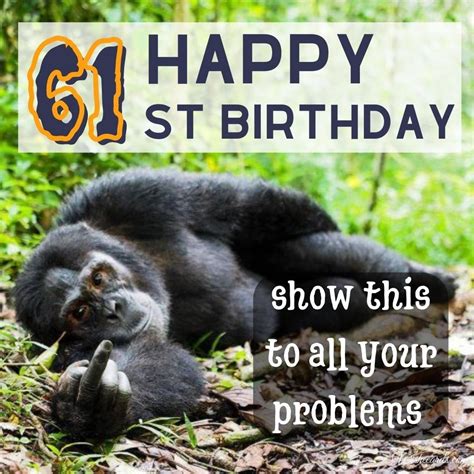 happy 61st birthday images and funny wish cards
