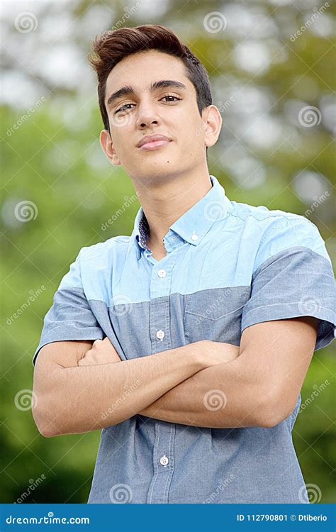 Good Looking Boy And Confidence Stock Image Image Of Observing