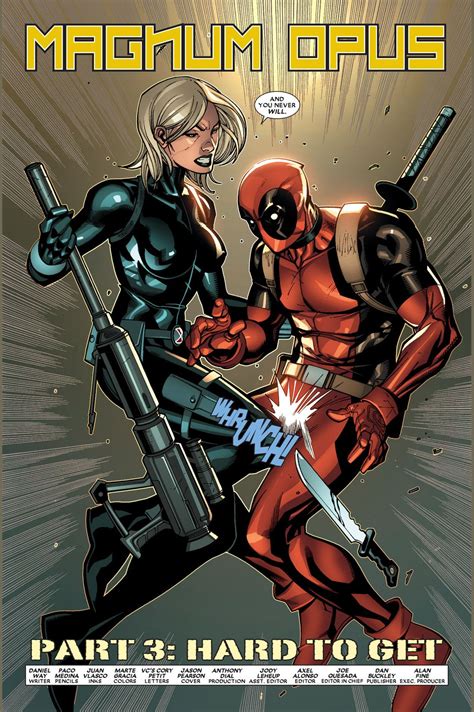 Deadpool Flirts With Black Widow Comic Book Characters Comic Book