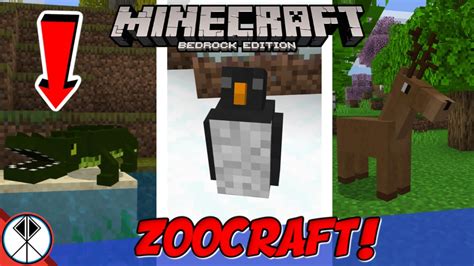 Minecraft Zoocraft Addon Mcpexboxbedrock More Mobs