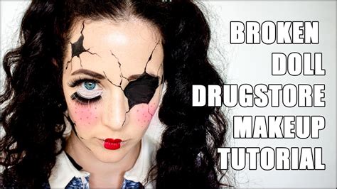 Broken Doll Easy Halloween Drugstore Makeup Tutorial Youtube