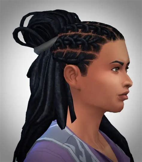 Sims 4 Hairs Birksches Sims Blog Half Bound Dreads Hair