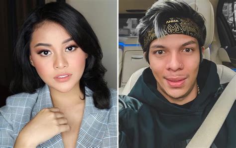 Aurel kenakan long outer dengan motif tenun dan legging hitam. Aurel Hermansyah Dijodohkan Dengan Atta Halilintar, Fans ...