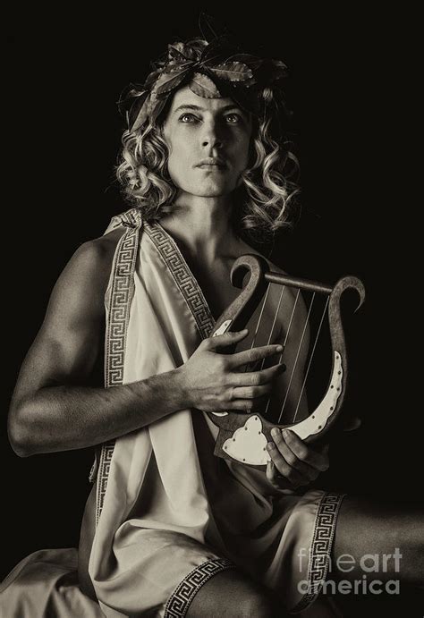 Greek God Apollo Playing Music With Lyre Photograph By Cristian Baitg